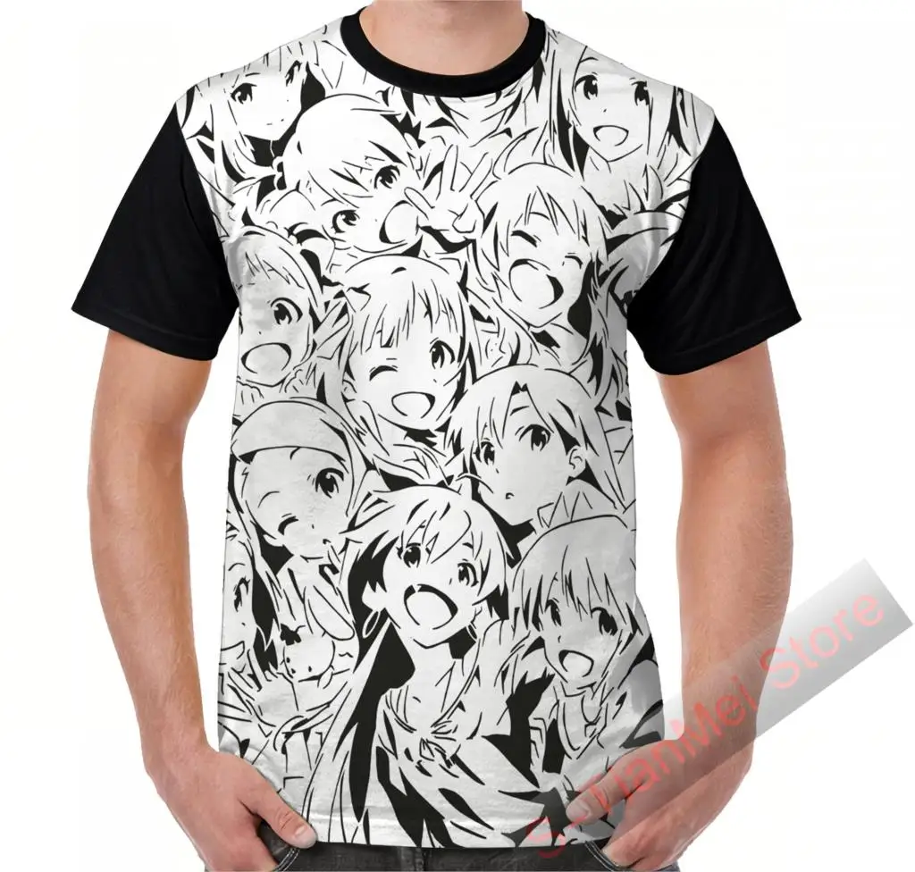Летняя футболка с графическим рисунком мужские топы футболки Idolmaster Женская