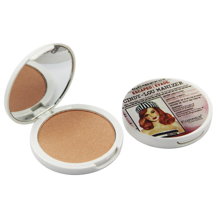 Farres читая Порошок Shimmer Blush бронзатор Маркер палитра отбеливатель лицо Выделите
