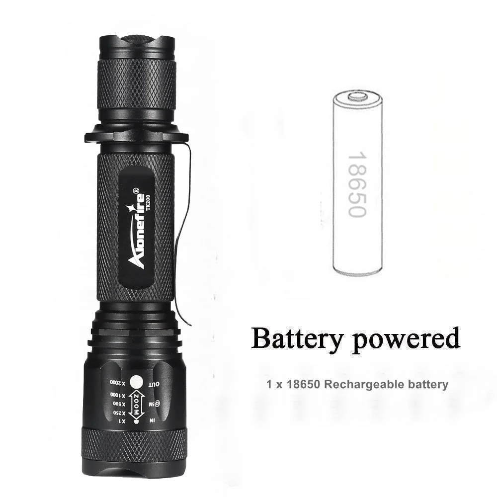 Мощный тактический usb светодиодный фонарик AloneFire TK200 18650 Cree L2 карманный фонарь|torch