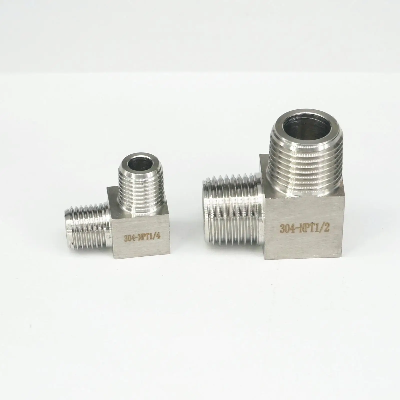 1/4 &quot1/2&quot NPT Мужской колено трубы фитинг 304 Нержавеющая сталь Вода газ масло|elbow pipe