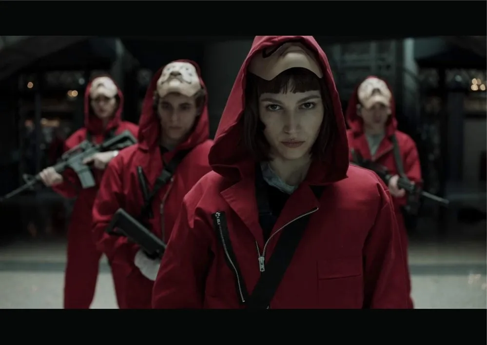 Белый Постеры для наживки денег la casa de papel глянцевый бумажный Декор на стену яркий цвет - Цвет: Белый