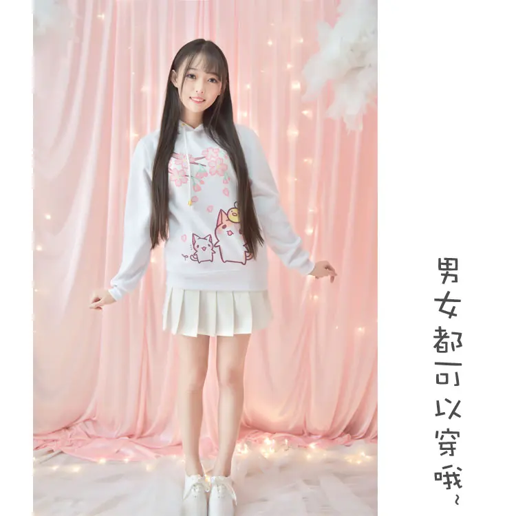 Новинка осенне-зимний японский свитер с капюшоном для косплея аниме Неко атцумэ