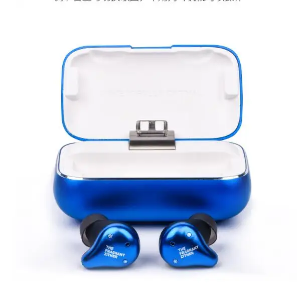 TFZ X1 туры беспроводные Bluetooth наушники-вкладыши стерео Handfree Спортивные Bluetooth IP67 водонепроницаемые наушники с зарядной коробкой - Цвет: Blue