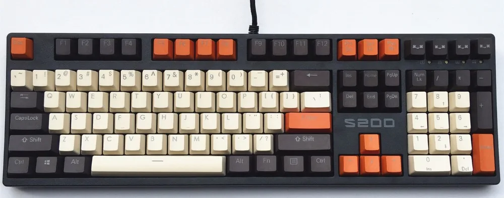 Красный MP Carbon 108/87 ключи двойной удар светодиодный PBT колпачки OEM профиль Cherry MX Переключатель для механической игровой клавиатуры - Цвет: Красный