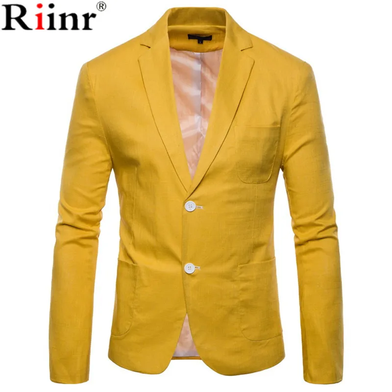 Riinr новинка Лидер продаж брендовая одежда костюм мужской блейзер модный