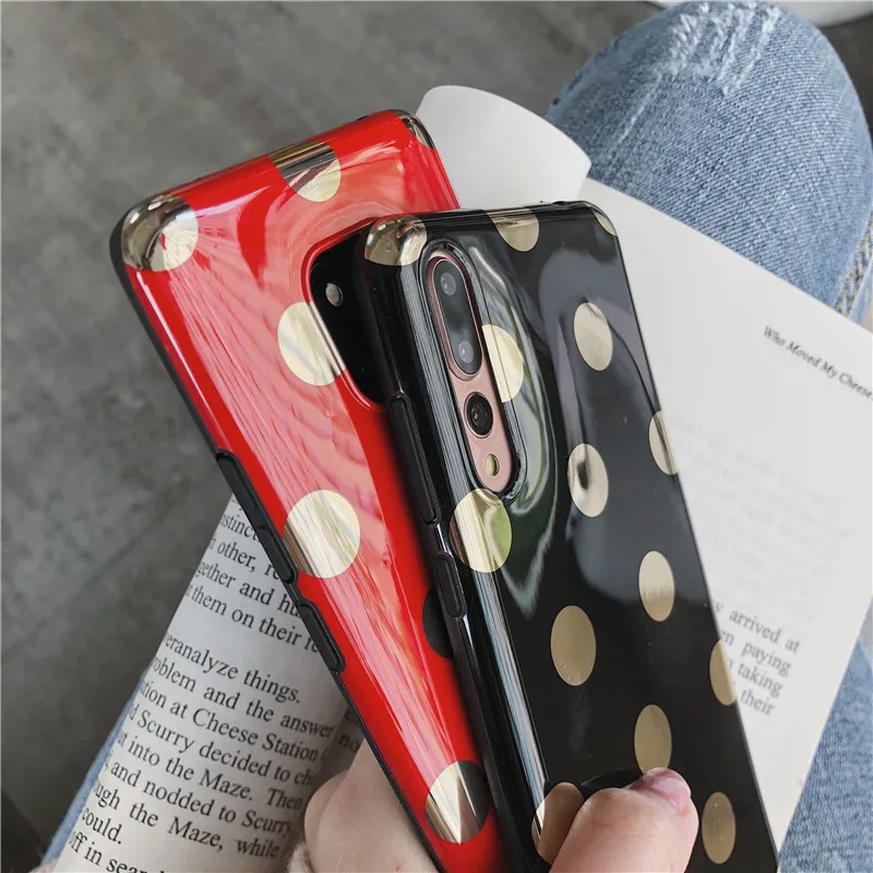Meachy Золотой горошек чехол для телефона huawei mate 20 Pro mate 10 Pro P20 Pro Чехол Honor 10 9 Модный чехол для huawei P10 Plus