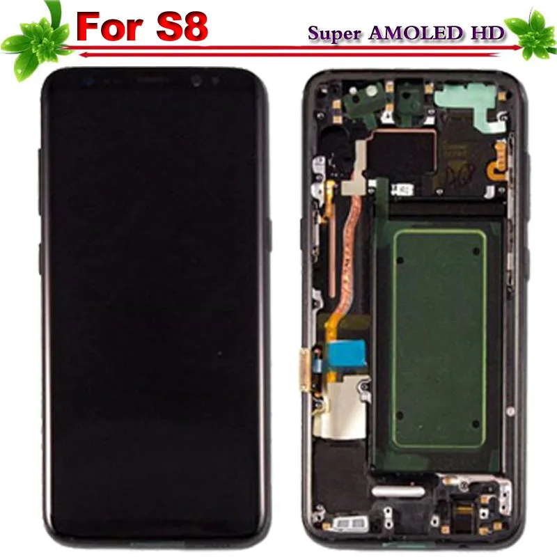 5 8 &quotSuper Amoled для Samsung Galaxy S8 g950 G950F ЖК дисплей Дисплей Сенсорный экран планшета с