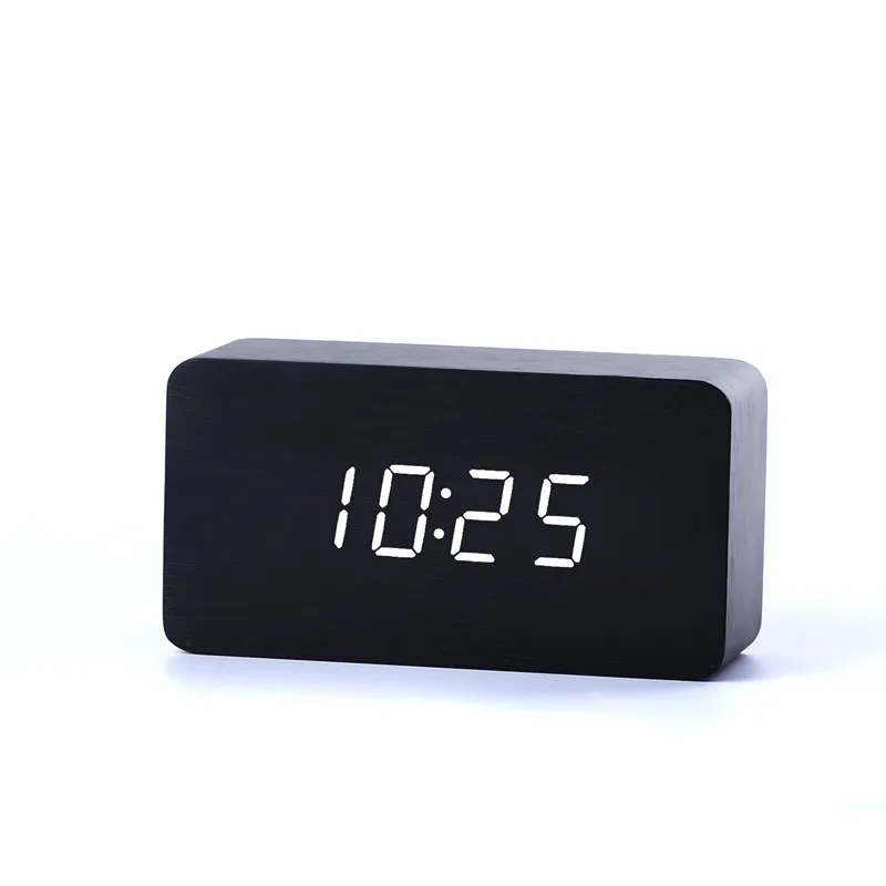 Бамбук и деревянный календарь цифровой термометр LEDclock для контроля