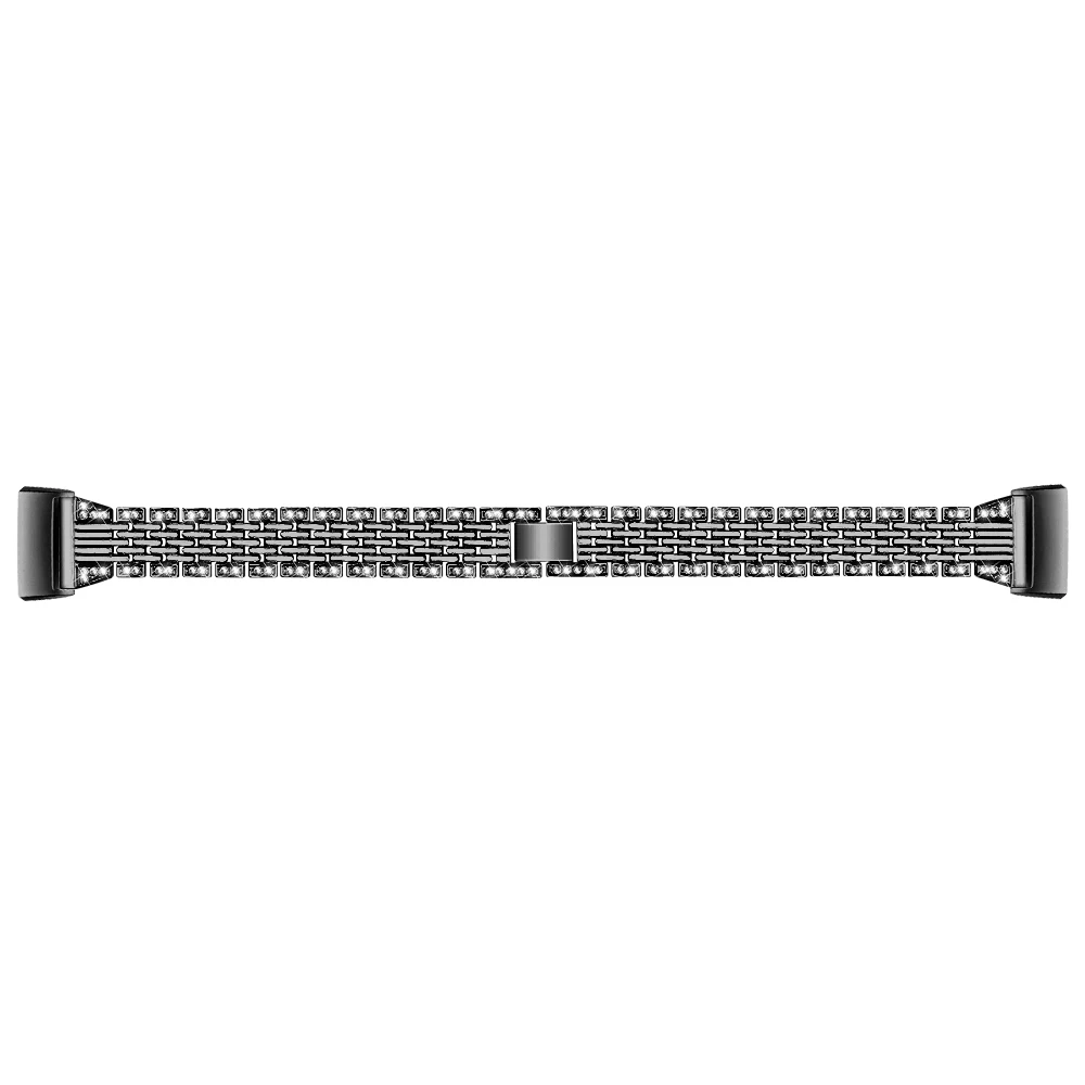 Black Joyozy Модный женский браслет из нержавеющей стали для Fitbit Charge 3 браслет из нержавеющей стали Смарт-часы сменный ремешок - Цвет ремешка: Black