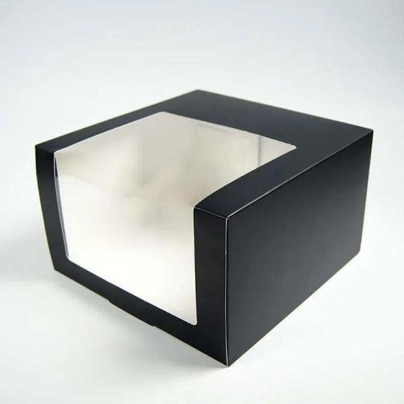 Black 100 шт бумажная коробка для шляпы коробка с пластиковым отверстием бейсболка берет вечерние шляпы Упаковка подарочные коробки упаковочная коробка - Цвет: Black