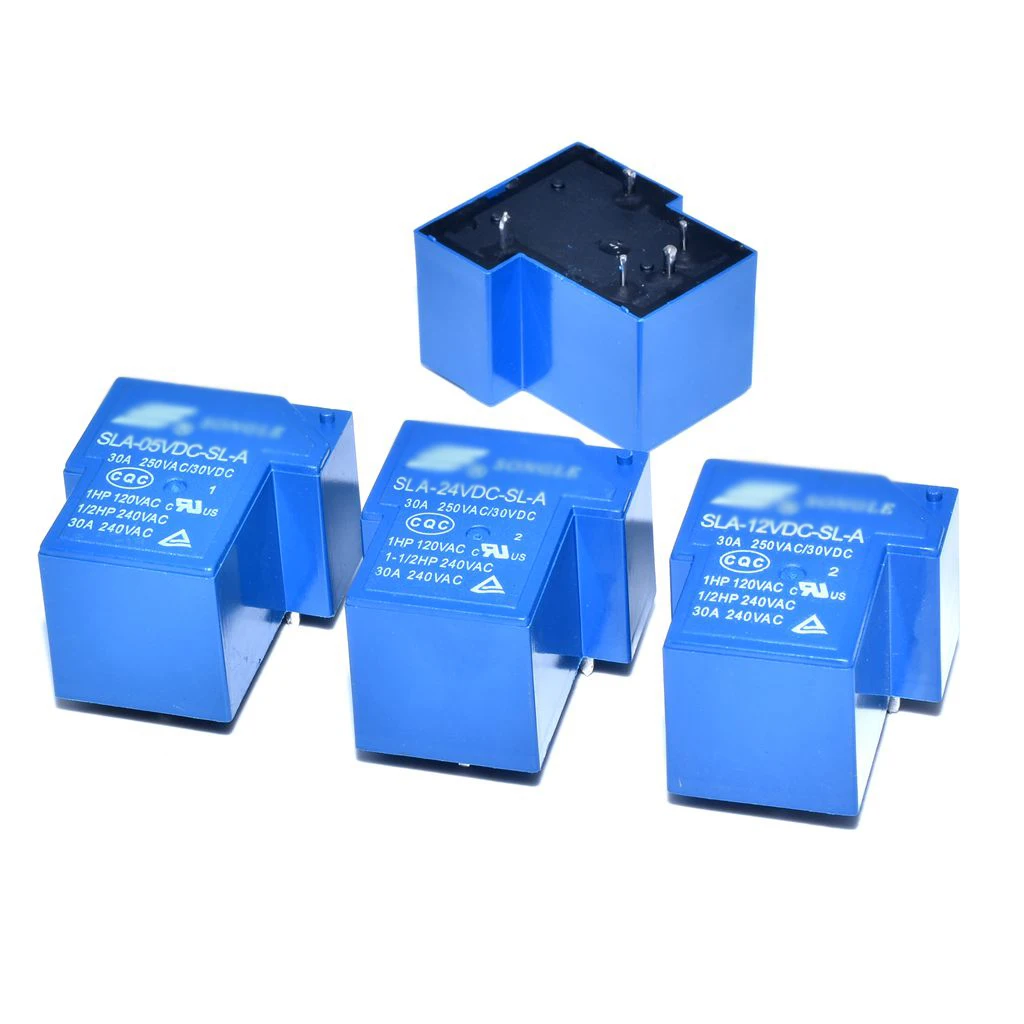 

10PCS 5PIN 30A T90 Power relays SLA-05VDC-SL-A SLA-12VDC-SL-A SLA-24VDC-SL-A SLA-48VDC-SL-A 5V 12V 24V 48V