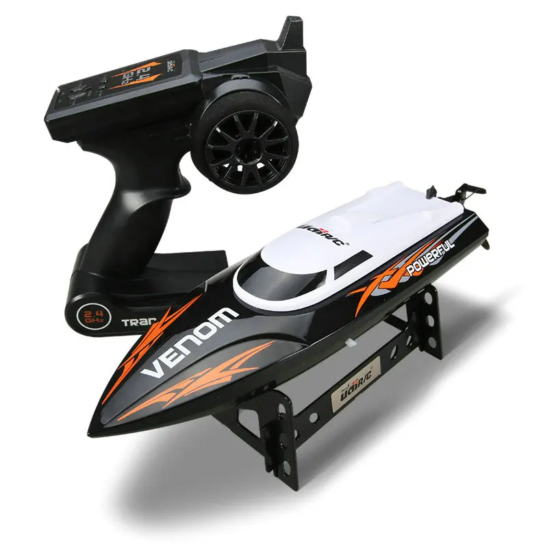 Бесплатная пропеллер 2 4G RC лодка UDI udi001 бесступенчатая высокоскоростная гоночная