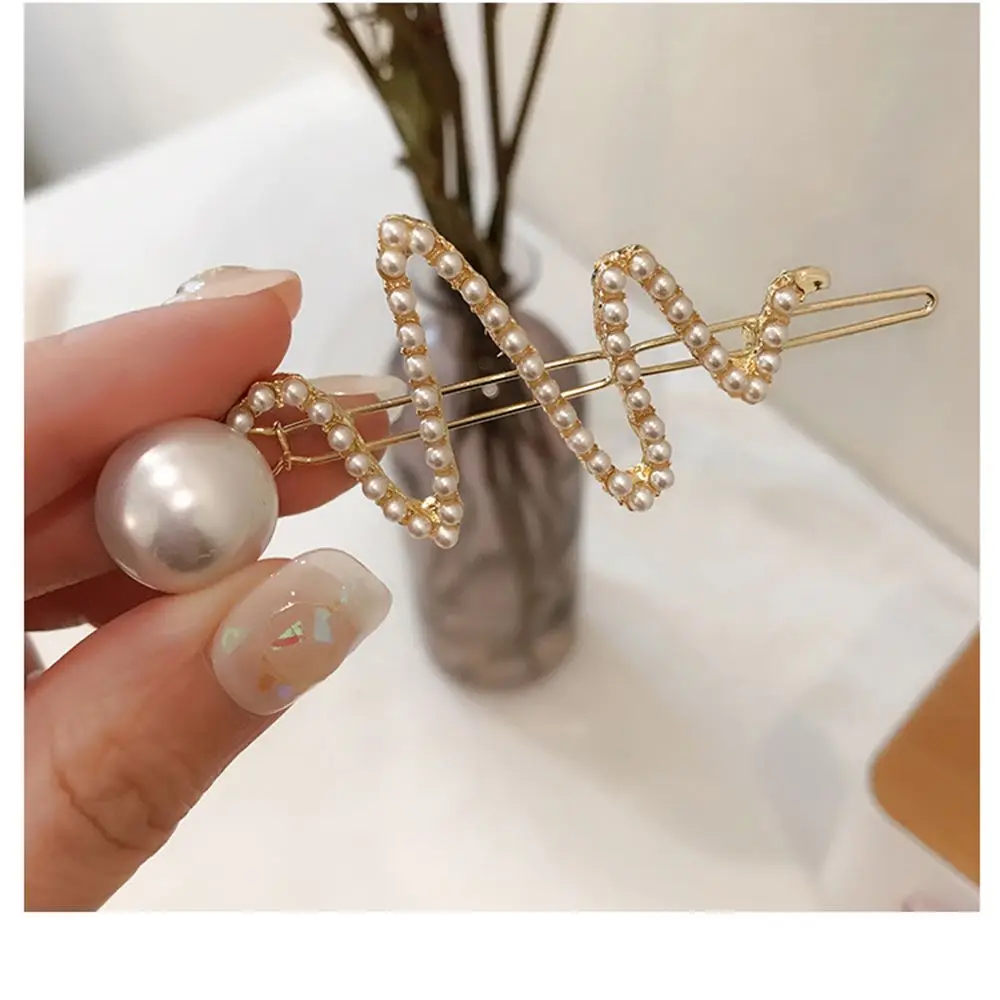 Заколки для волос с жемчугом женские простые модные заколки надписью Paris London City