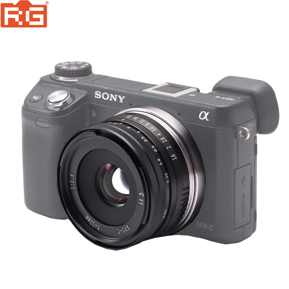 32 мм F 1,6 F/1,6 Prime APS-C алюминиевые ручные линзы для sony E Mount NEX 33 N 55 T 5R 67 A7 A5000 A5100 A6000 беззеркальные камеры