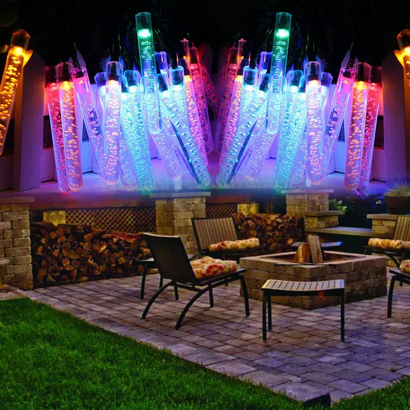 20LED Fairy Light Water Drop Solar String Romantic Garden Outdoor Super Bright for Xmas Decor Bubble Icicle Yard Festival Lamp | Лампы и