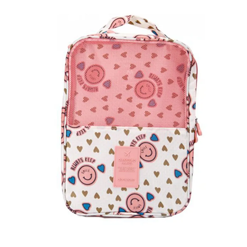 

JPZYLFKZL Fashion Waterproof Nylon Hook Travel Pouch Shoe Bag Zipper Toiletry Makeup Sports Gym Storage Bag luggage Organizer