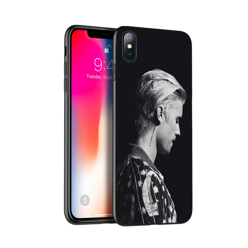 Черный чехол из ТПУ для iphone 5 5s SE 2020 6 6s 7 8 plus X 10 XR XS 11 pro MAX силиконовый Джастин Бибер |
