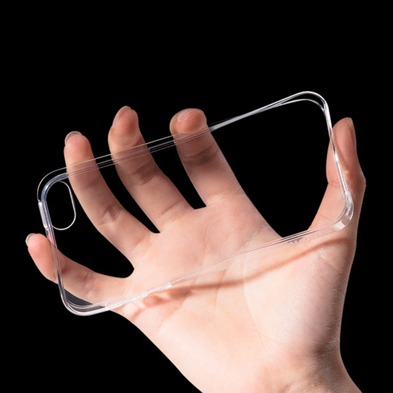 Youshuydata For iPhone X 8 7 6 6s Plus Clear TPU Cases Silicone Protective Sleeve Cover Transparent Soft Case Iphone 4S 5 5S |