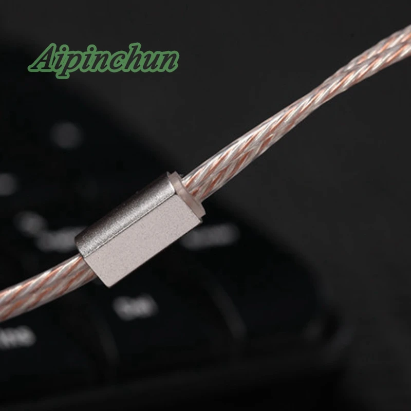 Aipinchun 3 5 мм полюсный изгиб Разъем Diy кабель наушников Ремонт Замена 4N OCC & из