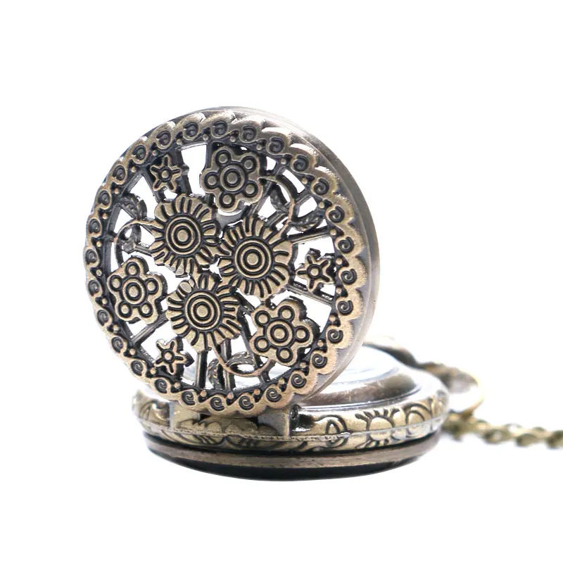 Бронзовые винтажные Стильные красивые цветы маленького размера кварцевые