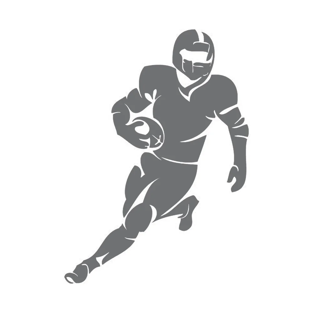 Наклейка на стену футбольного игрока наклейка бега съемная виниловая Superbowl для
