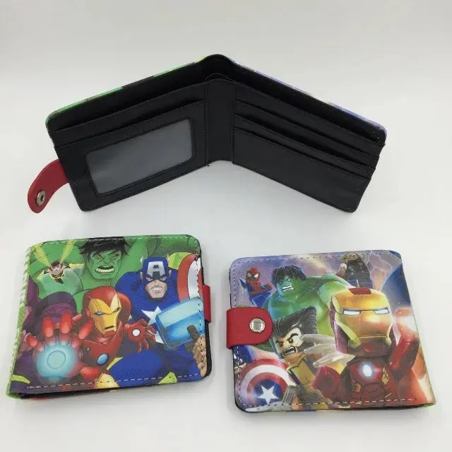 Детские кошельки на застежке с персонажем marvel super hero для мужчин и женщин, игровой кошелек-клатч pokemon go, кошельки - Цвет: 3
