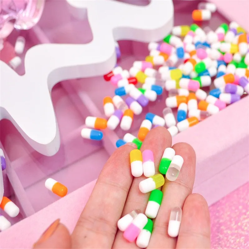 10 шт./пакет мини смолы капсулы таблетки DIY материалы Shlime кристальная почва