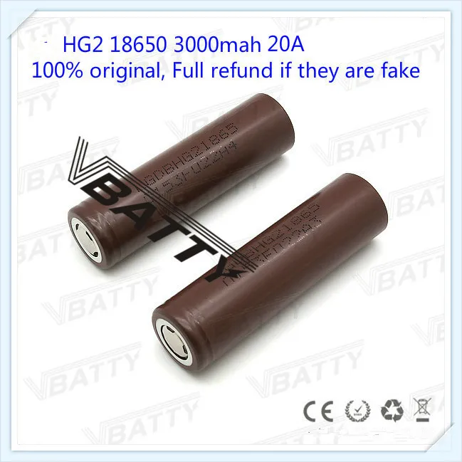 Для LG HG2 18650 3000mah 20A 3,7 V перезаряжаемая литий-ионная батарея высокого стока(1 шт