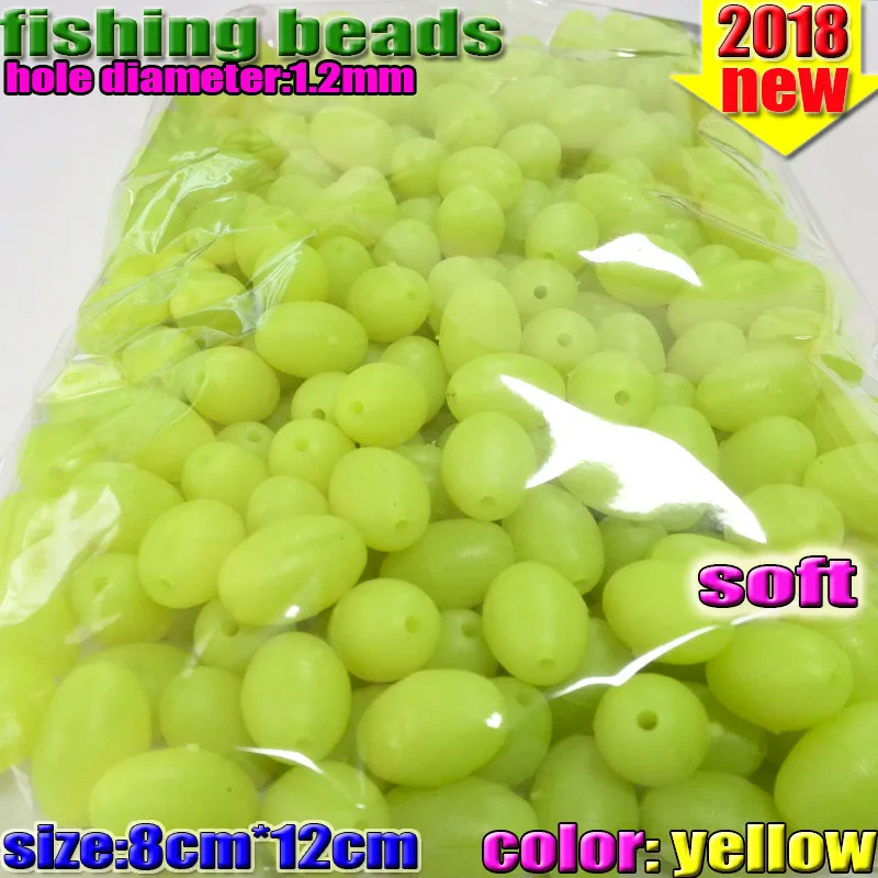 Мягкие светящиеся овальные бусины для горячей рыбалки размер 3*4 4*6 5*8 6*8 6*10 7*10 8*12 мм