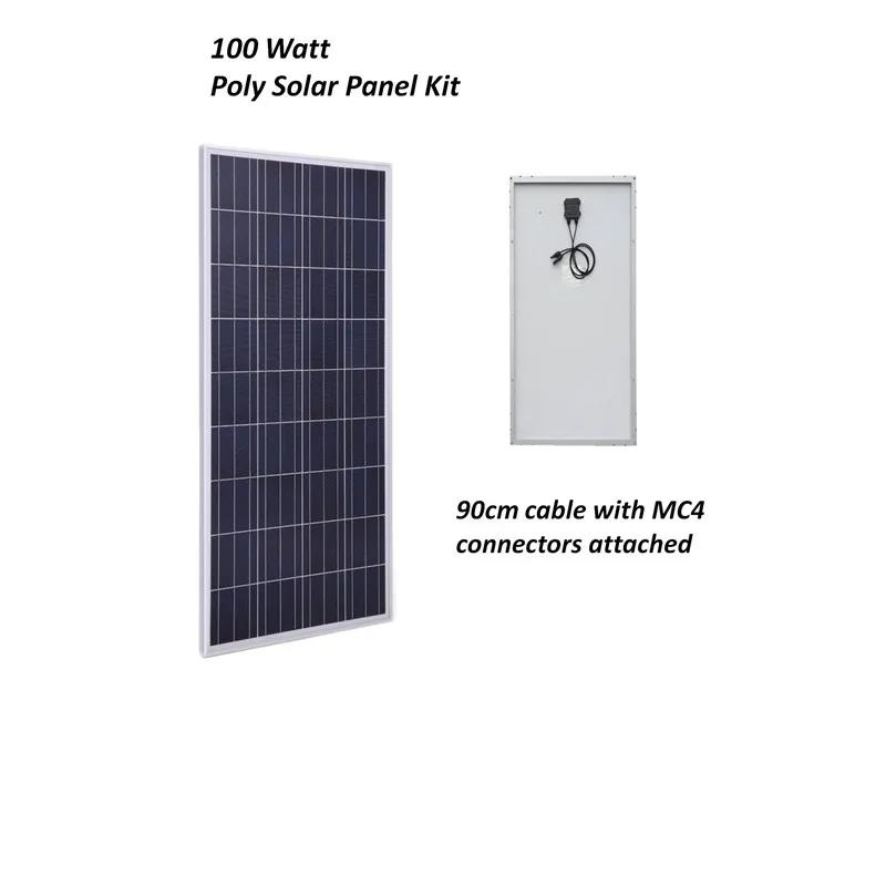 Комплект солнечных панелей Off Grid на 400 Вт с 4 шт. поликристаллических солнечных панелей по 100 Вт и контроллером заряда MPPT 40A.