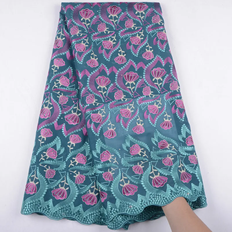 Cotton Swiss Voile Lace Fabric High Quality African In Switzerland For Party Dress DIY 5 Yard A1547 | Дом и сад