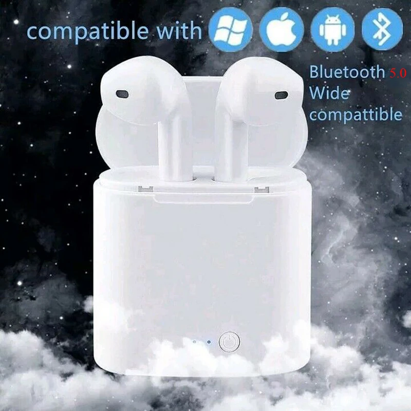 Универсальные беспроводные Bluetooth 5 0 наушники i7s TWS мини гарнитура для телефона iPhone