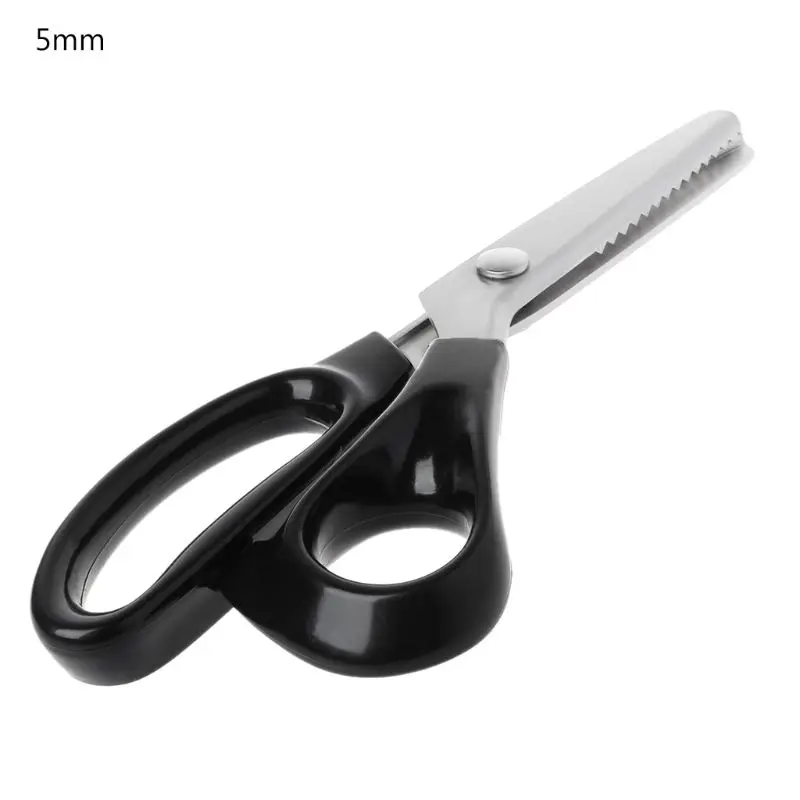 5mm 23,5 см ЗИГЗАГ Швейная резка портновские ножницы для пошива ткани для вышивания кожи - Цвет: 5mm