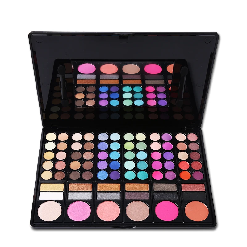 Профессиональные мерцающие матовые тени для век 78 цветов Палитра теней макияжа