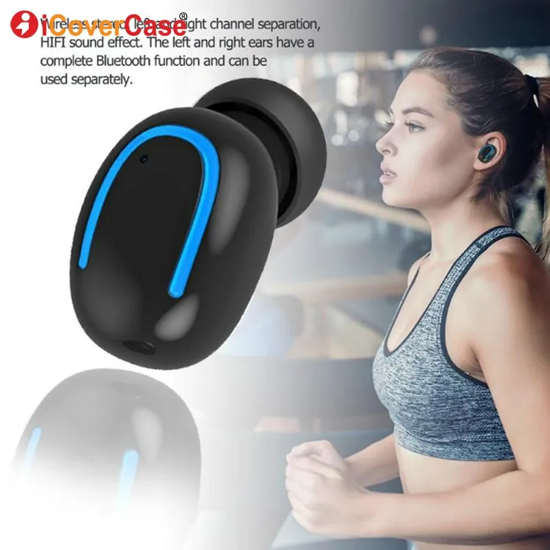 

Heavy Bass Bluetooth Earphone With Charging Box Wireless Headphone With Mic Earphones For All Smart Phones Xiaomi Huawei Honor