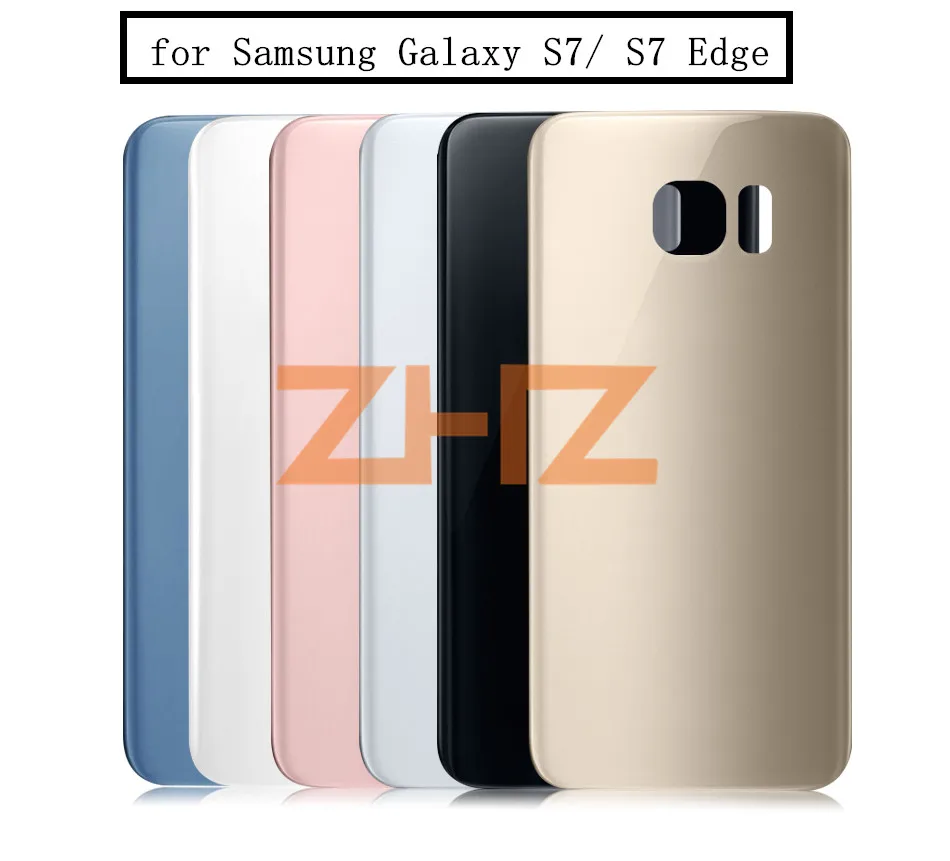 Для SAMSUNG Galaxy S7 G930F/S7 край G935F задняя Батарея крышка Дверь задняя Стекло Корпус чехол для SAMSUNG S7 боковая батарея Крышка