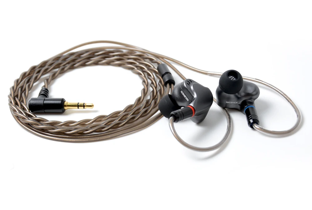 NICEHCK M6 наушники-вкладыши 4BA+ 2DD Hybrid 6 шт HIFI металлические наушники вкладыши гарнитура монитор наушники с MMCX съемный кабель