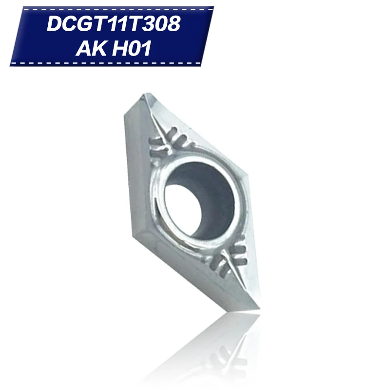 100 шт. DCGT11T308 AK H01 dcgt32 52 алюминиевый резак лезвие вставка для режущего инструмента