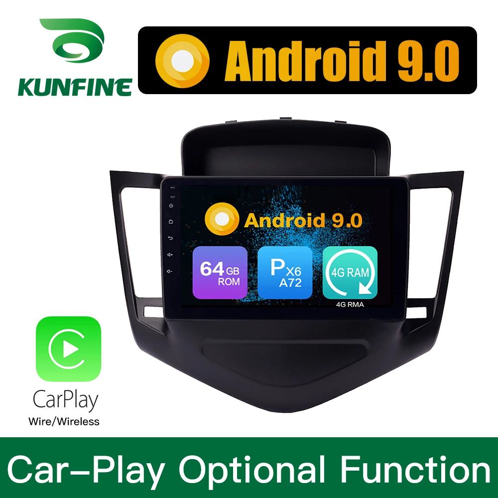 Android 9 0 Ram 4G Rom 64G PX6 Cortex A72 автомобильный DVD GPS Мультимедийный проигрыватель стерео