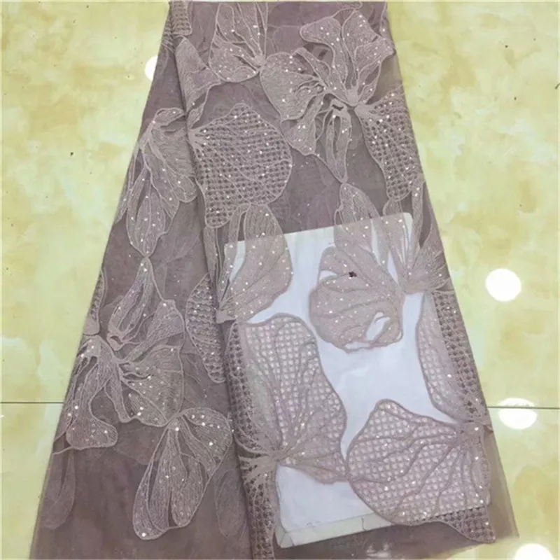 Золотая африканская кружевная ткань 2019 Высококачественная французская сетчатая