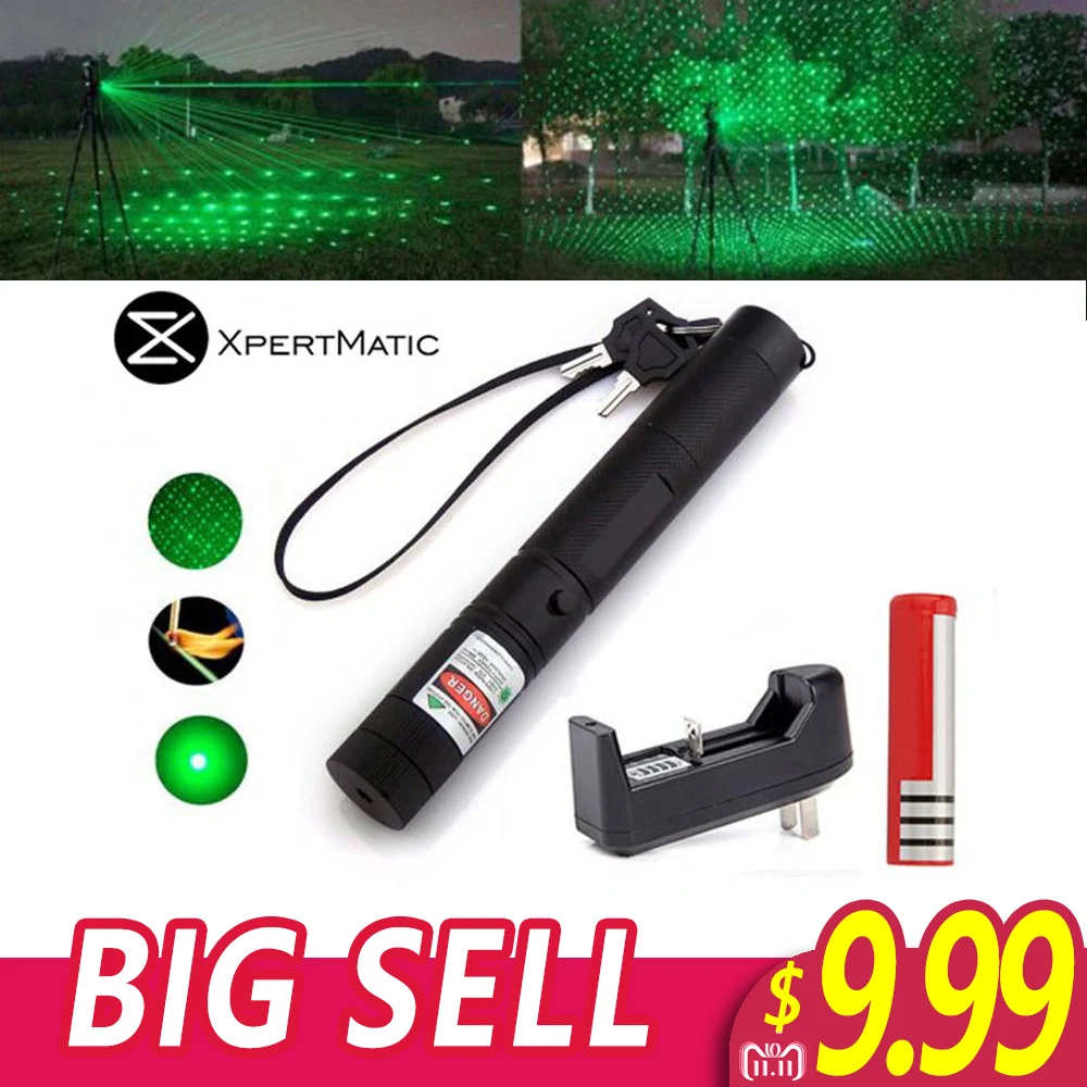 XpertMatic военные 532nm 5 МВт 303 зеленый лазер Верде Pen Lazer указатель Сжигание луч сжечь