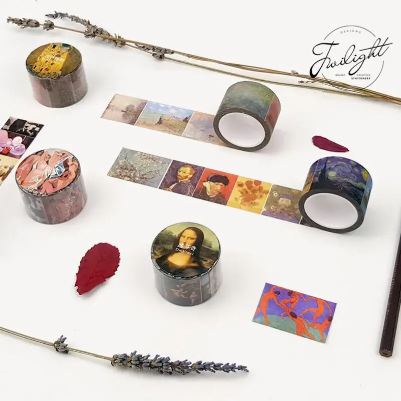 30 мм * 8 м творческая картина Ван Гога Моне васи лента DIY Скрапбукинг стикер