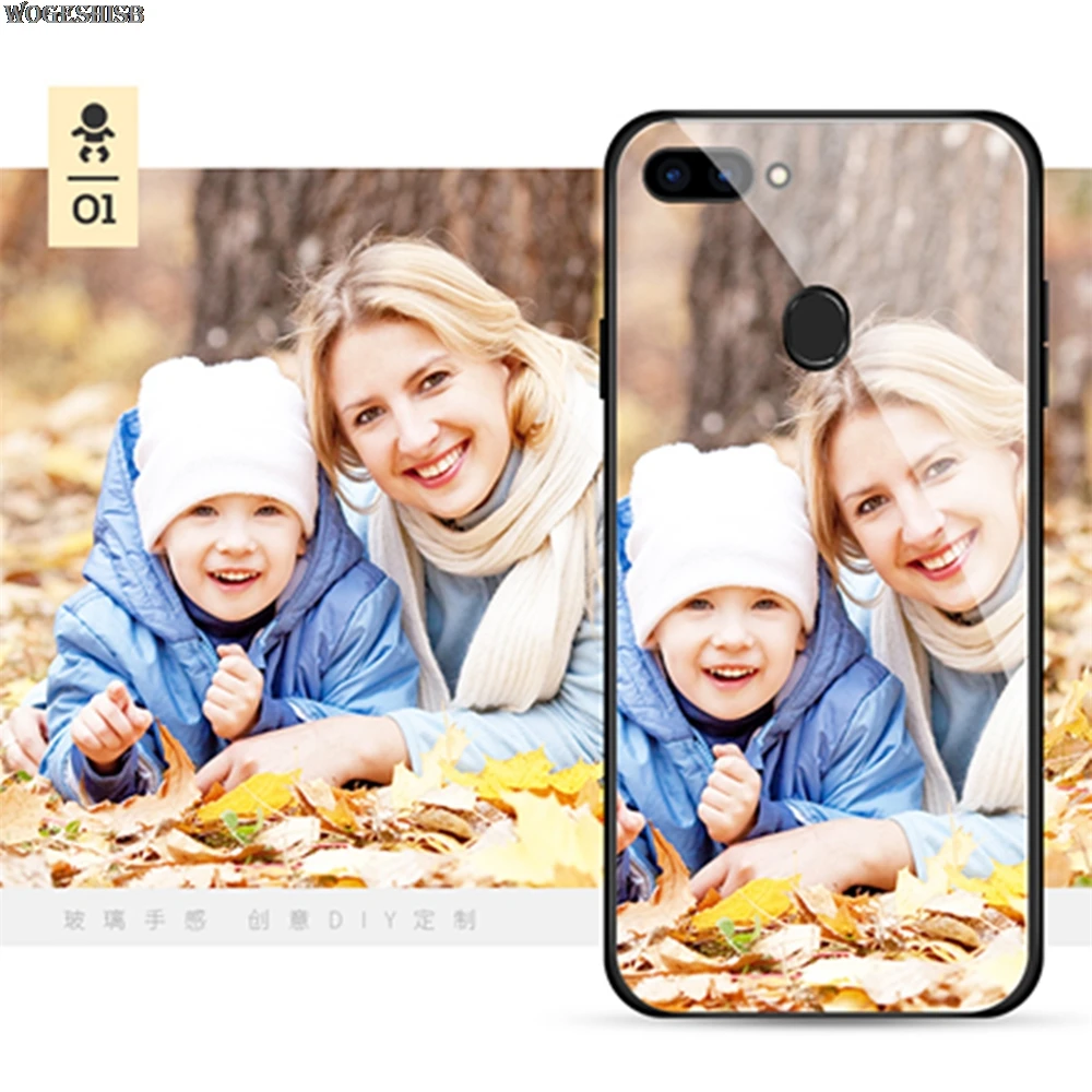 Пользовательские фото закалённое Защитное стекло для OPPO R15 R11 R11S R9 R9S R7 R7S плюс F7 A83