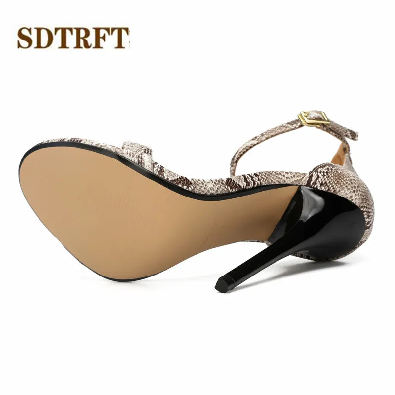 SDTRFT/летние босоножки на шпильке для вечеринок Туфли тонком высоком каблуке 13 см