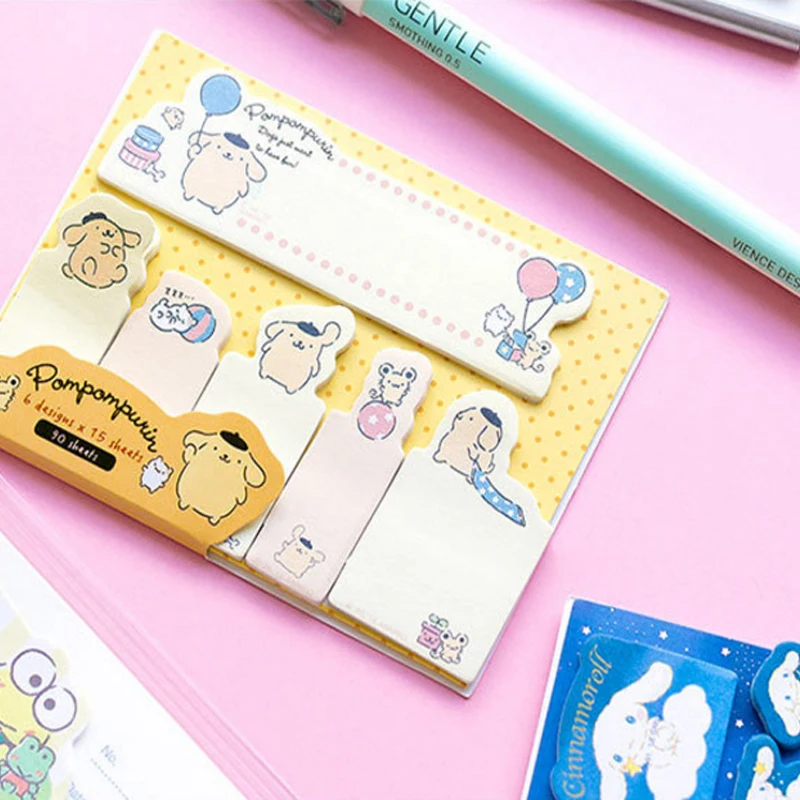 1 упак./лот японский Sanrio Блокнот, принт с героями мультфильмов Kawaii, блокнот для заметок на клейкой основе Diy сообщение Бумага блокнот подарки для мальчиков и девочек, школьные принадлежности