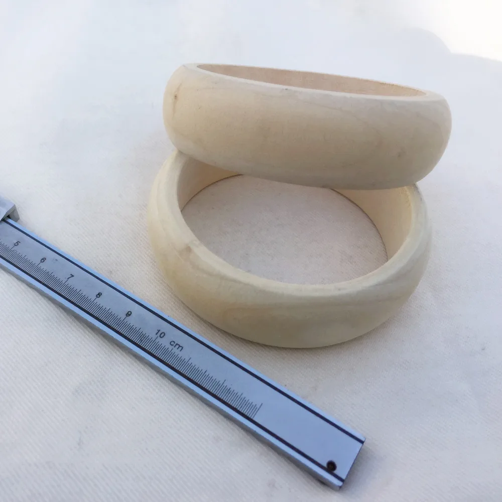 10 шт./лот оптовая цена H2.2cm гладкие Незаконченные деревянные браслеты браслет DIY