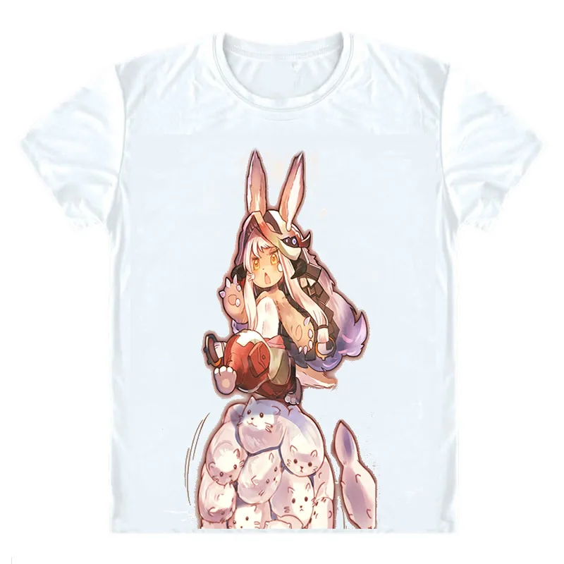 Сделано в бездне футболки многостильные рубашки с коротким рукавом Meido Abisu Akihito