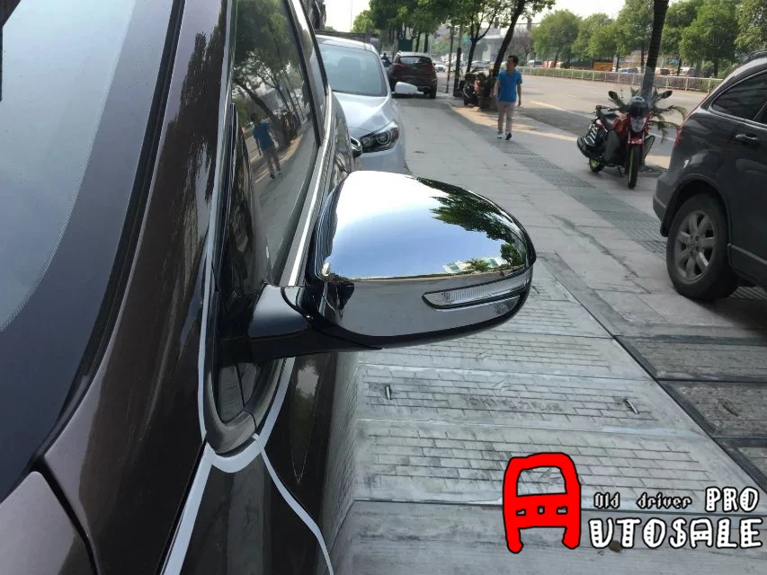 Чехлы для зеркал заднего вида серебристые хромированные 2 шт. Kia Sportage четвертого
