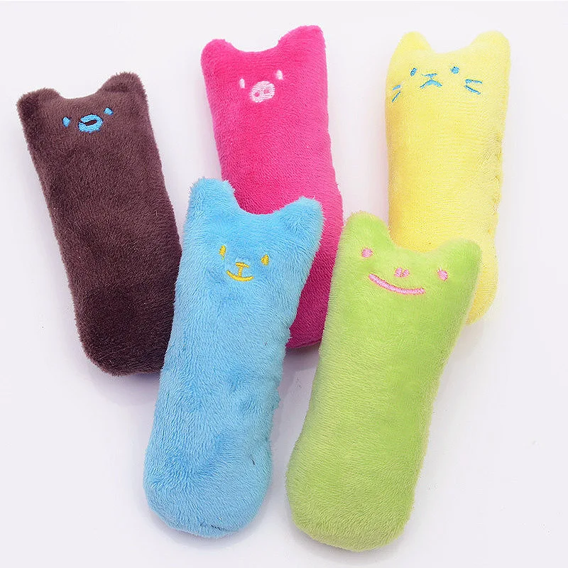 

Cat Grinding Catnip Toys Funny Interactive Plush Cat Toy Pet Kitten Chewing Toy Claws Thumb Bite Cat mint For Cats Teeth Toys