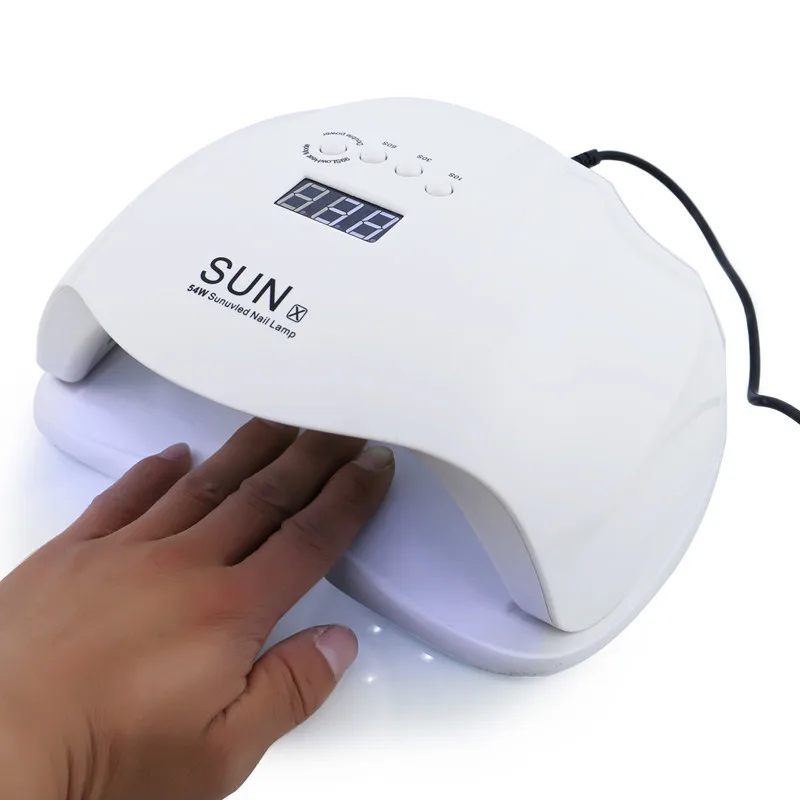 Сушилка для ногтей SUN X 54 Вт лампа полировки гель лака с нижней стороной 10s/30s/60s/99s